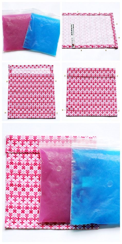 DIY Reusable Ice Pack and Cozy Cover - A must have for any family is to have multiple ice packs in the freezer. Between my husband's back, my feet and knees and Noelle's random bumps and bruises, w... Homemade Ice Pack, Diy Ice Pack, Cozy Cover, Ice Packs, Ice Pack, Learn To Sew, Easy Tutorial, Sewing Hacks, Diy Sewing