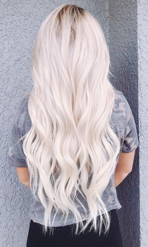 Platinum Hair Extensions, Platinum Blonde Hair Extensions, Hand Tied Hair Extensions, 22 Inch Hair Extensions, Ice Blonde Hair, Perfect Blonde Hair, Blonde Extensions, Hair Extensions Before And After, Human Hair Pieces