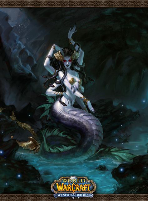 Rest and take a bath #Warcraft Warcraft Art, Art Manga, Fantasy Monster, Wow Art, Mythological Creatures, Greek Myths, Sea Monsters, Mystical Creatures, Mermaid Art