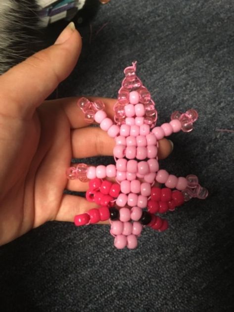 Bead Animals Patterns Axolotl, Kandi Axolotl Pattern, Rainbow Loom Axolotl, Beaded Axolotl Tutorial, Bead Axolotl Pattern, Pony Bead Axolotl Pattern, Beaded Axolotl Pattern, Pony Bead Axolotl, Axolotl Bead Pattern