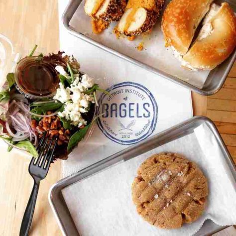 Detroit Institute of Bagels Detroit Food, Detroit Restaurants, Fine Restaurant, Marketing Director, Grand Rapids Michigan, Best Places To Eat, New City, Bagels, Grand Rapids