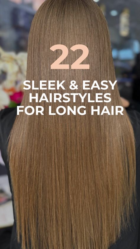 If you love a sleek and polished look, this warm light brown hair with subtle highlights is a total showstopper for your long hair. The glass-like finish adds a healthy shine, and the straight style makes it easy to maintain. Perfect for women in their 20s or 30s who want a fresh, modern vibe without heavy layering. Ready to glow up your hair game? Save this pin and explore all the highlight ideas for a radiant new style!