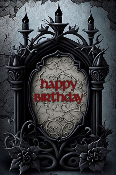 Introducing our one-of-a-kind Gothic themed Birthday card design! This 5x7" greeting card design features stunning and intricate Gothic themed artwork. The card is finished off with a bold simple border, making it the perfect way to show your love to your special someone. Whether you're a fan of Gothic or Goth culture or just looking for something unique and meaningful to give your friend or family member, this card is sure to be a hit!