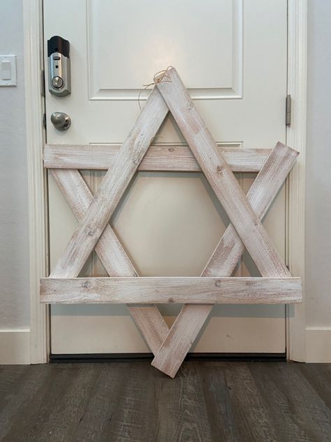 “Amd a star will guode them.” Perfect@for your church navity, indoor or outdoor. Wooden Star Of David Diy, Wooden Stars, Diy Farmhouse Decor, Christmas Star, Diy Farmhouse, Star Of David, Woodworking Plans, Wood Projects, Farmhouse Decor