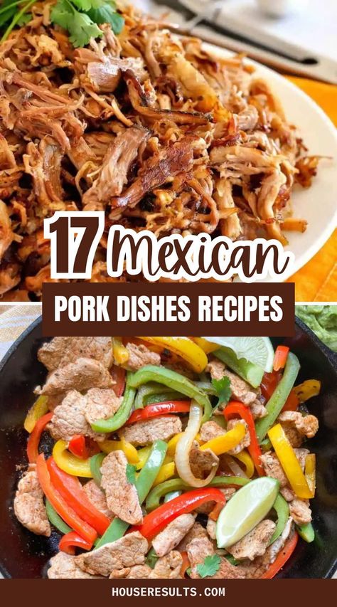 Are you looking for the best Mexican pork dishes or trying it for the first time? If you have never tried Mexican pork dishes before then you should know that you are in for a treat. Easy Mexican Pork Recipes, Mexican Meat Dishes, Pork Steak Mexican Recipes, Mexican Pork Shoulder Recipes, Pork Loin Recipes Mexican, Mexican Pork Tenderloin Recipes, Pork Carne Guisada, Pork Mexican Recipes, Mexican Pork Tenderloin