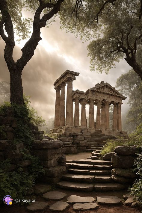 Discover the timeless beauty of ancient ruins brought to life with Stable Diffusion. This digital artwork transports viewers to a serene temple, nestled within a mystical forest, blending historical grandeur with modern technology.#AncientRuins #DigitalArt #StableDiffusion Ancient Temple Ruins, Abandoned Temple, Forest Temple, Ancient Temple, Temple Ruins, Mystical Forest, Ancient Temples, Ancient Ruins, Temple