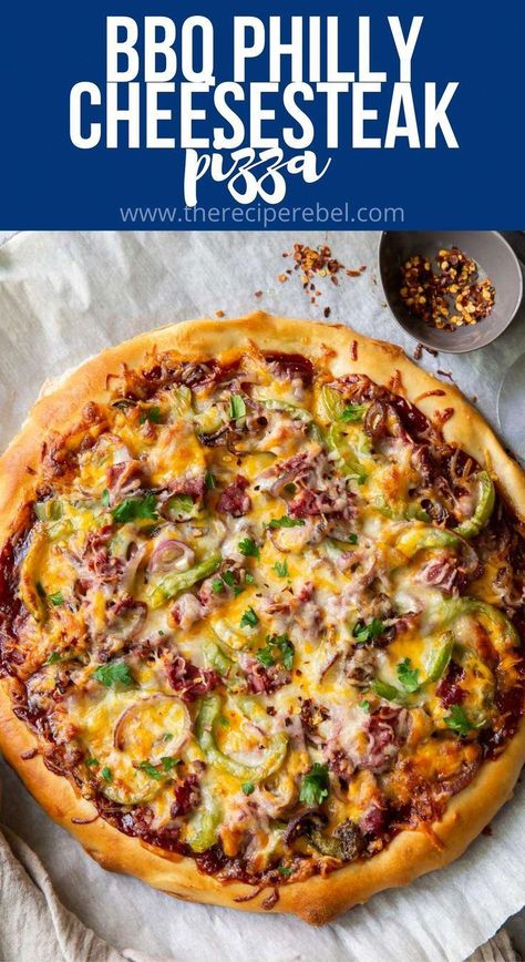 Roast Beef Pizza Recipes, Philly Steak Pizza, Pizza Toppings Recipes, Recipes With Sliced Roast Beef, Philly Cheese Steak Pizza Recipe, Summer Pizza Recipes, Steak Pizza Recipes, Bbq Beef Pizza, Beef Pizza Recipes