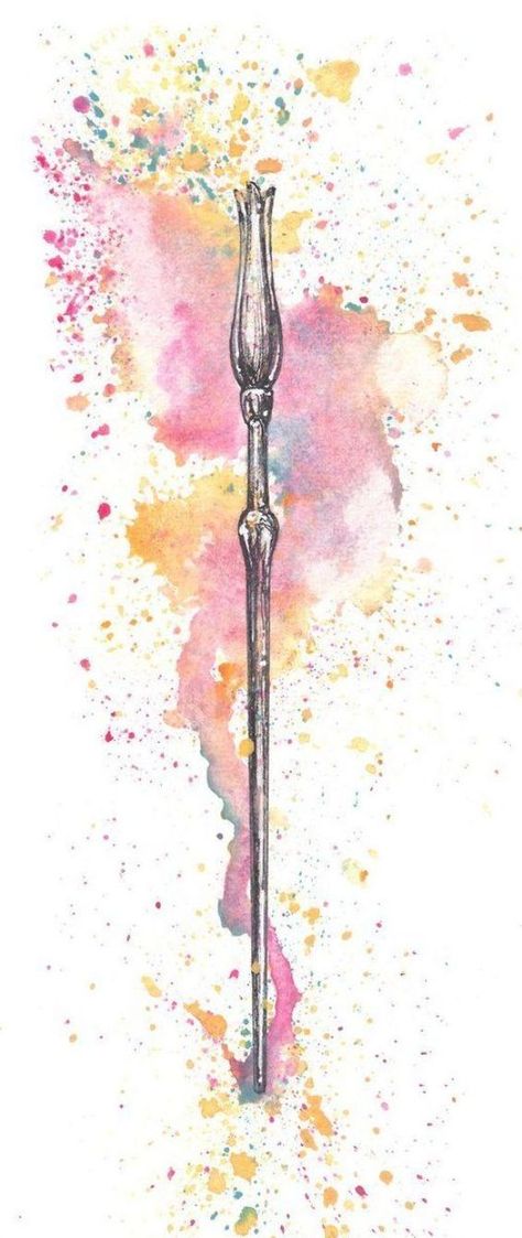 Slytherin Wand, Luna Lovegood Tattoo, Luna Lovegood Wand, Luna Lovegood Art, Luna Lovegood Aesthetic, Tattoo Harry Potter, Harry Potter Luna, Harry Potter Goblet, Funny Harry Potter