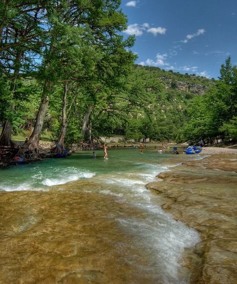 Frio River...just beautiful!  TEXAS love tubing in Frio..so much fun but well named "Frio" as the water is cold! Frio River Texas, Leakey Texas, Frio River, Garner State Park, 19th Hole, Texas Places, Texas Roadtrip, Family Vacation Spots, Water Rafting