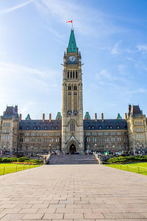 Peace Tower and Centre Block on Parliament Hill. OTTAWA, ONTARIO, CANADA - Augus #Sponsored , #affiliate, #AD, #Centre, #Peace, #Parliament, #Block Parliament Hill Ottawa, Ottawa Parliament, Canada Eh, Canada Images, Creative Flyer Design, Birthday Flyer, Ottawa Ontario, Amazing Buildings, Gothic Architecture