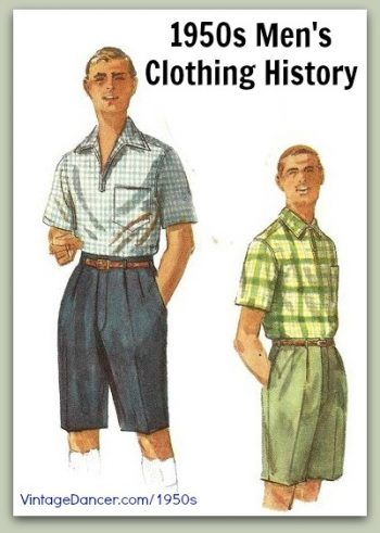 1950s men's clothing and fashion history: casual styles. Learn and shop at VintageDancer.com/1950s 1950s Mens Fashion Casual, 50s Male Fashion, 50s Style Men, 1950s Fashion Men, 1950s Mens Clothing, 1950s Fashion Menswear, 50s Mens Fashion, 1950s Men, 1950s Mens Fashion