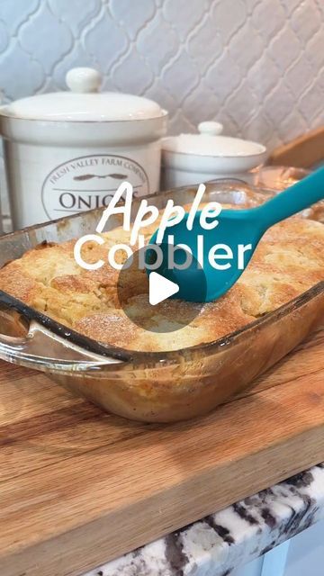 Bailee's Kitchen on Instagram: "Easy Apple Cobbler 

#summer #dessert #apple #cobbler #icecream #recipe #foryouシ #easy #sundaydinner" Apple Cobbler For One, Apple Cobbler Filling Recipe, Easy Apple Cobbler Recipes 4 Ingredients, Apple Cobbler With Pie Crust, Cobbler Videos, Fruit Cobbler Recipes Easy, Apple Cobbler Recipe Easy, Baked Apple Cobbler, Apricot Cobbler