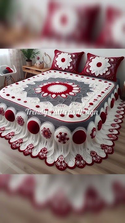 Wool crochet bedsheet tutorial design #woolen #bedsheets #crochet #tutor... Crochet Bedsheet, Wool Crochet, Crochet Tutorial, Bed Sheets, Wool, Crochet, Quick Saves, Design