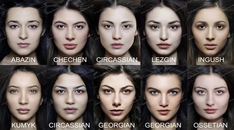 The Ethnic Origins of Beauty - Ethnographic Project - PeopleOfAr Female Facial Hair, Face Anatomy, Caucasian People, Face Expressions, Facial Hair, Cool Eyes, Drawing People, Woman Face, Asian Beauty