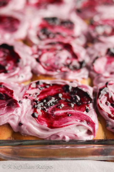 Blackberry Cinnamon Rolls - A baJillian Recipes Blackberry Rolls, Blackberry Cream Cheese, Blackberry Filling, Cinnamon Roll Icing, Fluffy Cinnamon Rolls, Blackberry Syrup, 2024 Inspiration, Berry Breakfast, Cinnamon Rolls Homemade