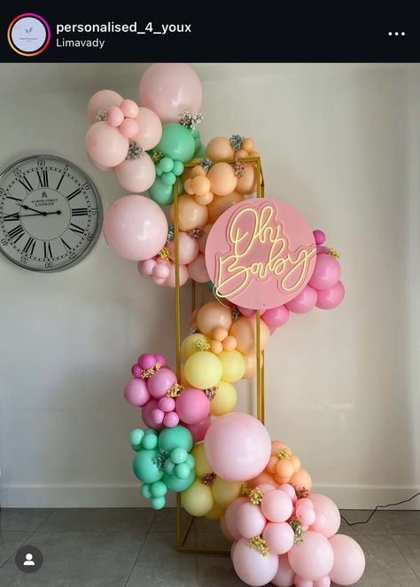 Balloon Wall, Colourful Balloons, Balloon Arch, Balloon Garland, Balloon Decorations, Kids Birthday, 1st Birthday, Arch, Balloons