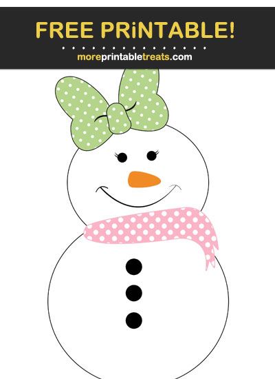 Girl Country Snowman Cut Out Country Snowman, Girl Snowman, Winter Printables, Snow Girl, Green Bows, Pink Scarves, Crafts For Girls, Program Design, Bulletin Boards