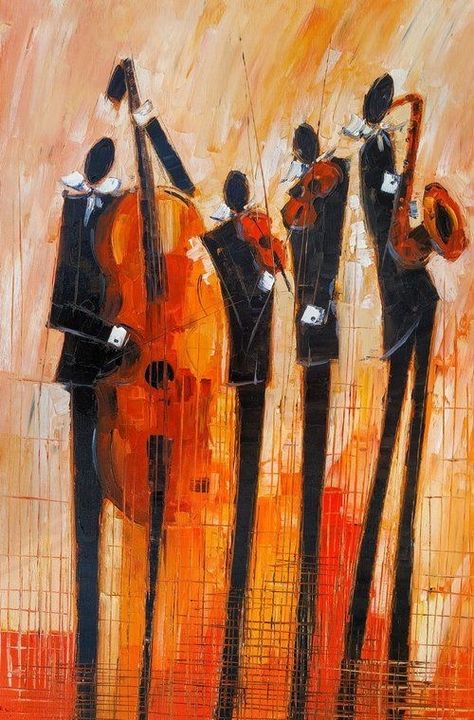 Jazz Painting, Jazz Poster, Jazz Art, Music Illustration, Afrocentric Art, Music Artwork, Musical Art, Music Art, Art Forms