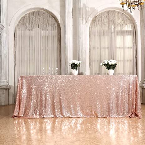 Gold Sequin Tablecloth Wedding, Rose Gold Table Cloth, Dessert Bord, Sequin Tablecloth Wedding, Rose Gold Sequin Tablecloth, Gold Sequin Tablecloth, Dinner Banquet, Gold Tablecloth, Birthday Banquet