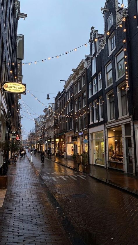 Amsterdam Fall Aesthetic, Nederland Aesthetic, Amsterdam Aesthetic, To Holland, Amsterdam Netherlands, Dream City, City Street, Jolie Photo, Autumn Aesthetic