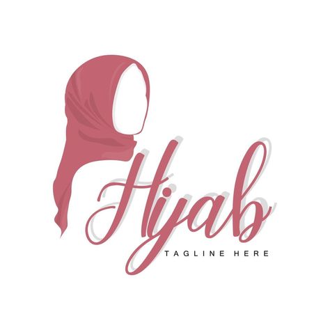 Hijab Logo Design Idea, Hijab Business Name Ideas, Hijab Logo, Crafter Logo, Hijab Brand, Hijab Shop, Graduation Printables, Dress Logo, Boutique Names