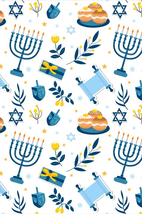 Happy hanukkah seamless pattern. Download them at freepik.com! #freepik #hanukkah #pattern #vector Hanukkah Pictures, Happy Hanukkah Images, Hanukkah Symbols, Endless Pattern, Happy Hannukah, Baby Name Tattoos, Chanukah Decor, Light Festival, Hanukkah Decorations