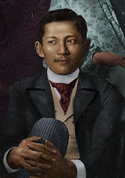 Colorized photo of Dr. Jose P. Rizal while in Europe. Filipino Heroes, Dr Jose Rizal, University Of Santo Tomas, Philippine History, Jose Rizal, Noli Me Tangere, Filipino Art, Philippines Culture, Magazine Pictures