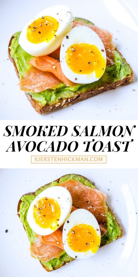 Avocado Toast Salmon Egg, Salmon Avocado Breakfast, Smoked Salmon And Avocado Recipes, Smoked Salmon Avocado Toast, Smoked Salmon Lunch Ideas, Salmon Avocado Toast, Smoked Salmon Toast, Salmon Toast, Breakfast Toasts