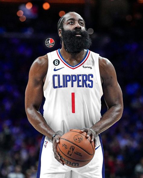 James Harden Clippers, Icon Set Design, Vintage Poster Design, Nba Wallpapers, James Harden, Nba Stars, Los Angeles Clippers, Philadelphia 76ers, Nba Basketball