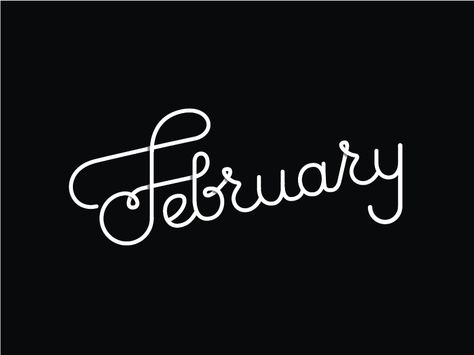 February Font Hand Lettering, February Calligraphy, February Font, February Lettering, Typography Hand Lettering, Calligraphy Typography, Natural Design, Calligraphy Fonts, Art Inspiration Painting