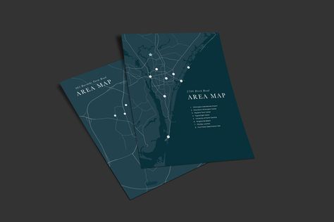 Luxury Real Estate Brochure, Map Brochures, Luxury Brochure, Property Brochures, Marketing Brochure, Information Architecture, Luxury Suite, Book Layout, Illustrated Map