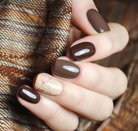 Bllury (@Bllury) / Twitter Earth Tone Nails, Gel Nail Trends, Early Fall Nails, Colourful Nails, Color For Nails, Nails Matte, Square Nail Designs, Colorful Nails, Seasonal Nails