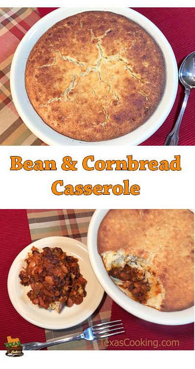 Beans And Cornbread Meal, Cornbread Casserole Recipe, Beans And Cornbread, Cornbread Casserole, Pork N Beans, Winter Cooking, Ham And Beans, One Dish Dinners, Vegetable Casserole