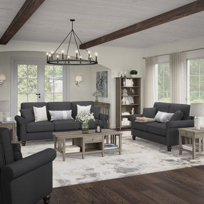 Practical Living Room, Double Chaise Lounge, Inspire Me Home Decor, Room Seating, Living Room On A Budget, Living Room Remodel, Bush Furniture, Corner Sectional, Living Room Inspo