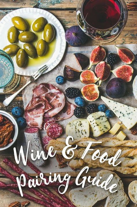 Wine & Food Pairing Guide. Get our guide to pairing olives, cheese and a main dish with any wine — Sauvignon Blanc, Rosé, Chardonnay, Pinot Noir, Cabernet and Zinfandel. Get a full list of menu ideas for each wine type along with simple appetizer ideas and information about each varietal. #winepairing #olivepairing #cheesepairing #pairingguide #appetizer #chardonnay #cabernet #zinfandel #appetizers Cabernet Sauvignon Pairing, Wine Tasting Appetizers, Rose Wine Pairing, Wine Pairing Menu, Wine Party Appetizers, Wine And Food Pairing, Zinfandel Wine, Wine Pairing Dinner, Types Of Olives