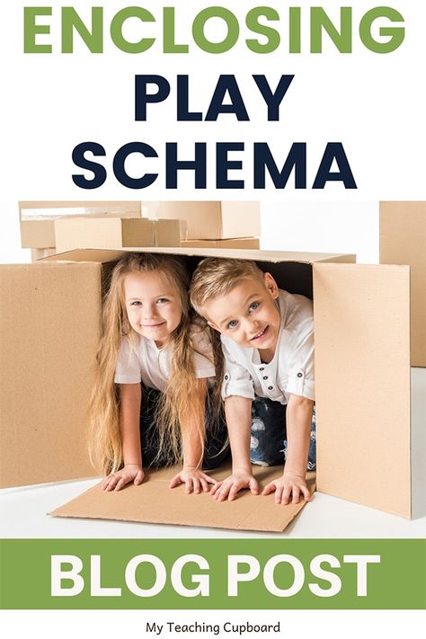 The Enclosing Schema — My Teaching Cupboard Positioning Schema Activities, Play Schemas, Early Childhood Classrooms, Play Based, Play Based Learning, Child Development, Early Learning, Early Childhood, Cupboard