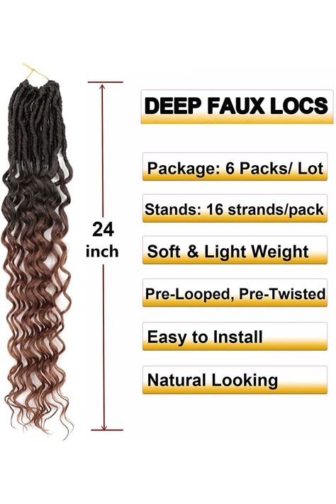 24 Inch Soft Locs, Locs For Women, Soft Locs Crochet, Curly Faux Locs Crochet, Goddess Locs Crochet, Curly Faux Locs, Crochet Locs, Bohemian Locs, Faux Locs Crochet