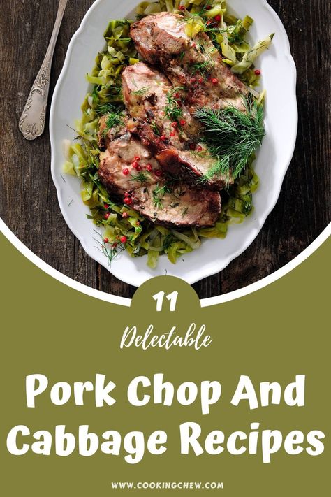 We've gathered a list of 11 delicious pork chop and cabbage recipes for you to indulge in. Pork Chops Cabbage And Potatoes, Pork Chops And Cabbage Recipes, Pork Chops And Cabbage, Cheesy Pork Chops, Pork Chop Dishes, Pan Pork Chops, Smoked Pork Chops, Boneless Pork Chop Recipes, Keto Pork Chops