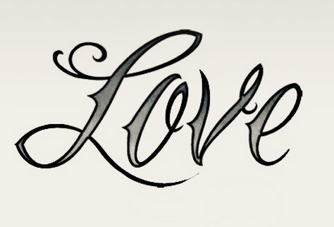 Amor In Cursive, I Love You In Cursive, Lover Tattoo Word, Love Cursive, Love Letras, True Love Tattoo, Love In Cursive, Hand Lettering Alphabet Fonts, Love Font