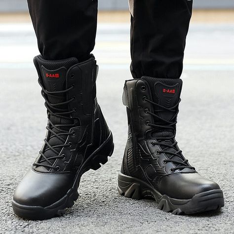 https://s.click.aliexpress.com/e/_EJLnFcP Tactical Boots Outfit Men, Tactical Boots Outfit, Year One Batman, First Batman, Military Shoes, Ankle Combat Boots, Combat Boots Black, Military Combat Boots, Boots Outfit Men