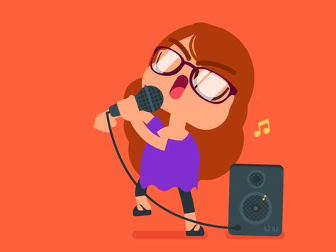 Karaoke gurl shared via https://chrome.google.com/webstore/detail/design-hunt/ilfjbjodkleebapojmdfeegaccmcjmkd?ref=pinterest Singing Animation Gif, Talking Animation Gif, Singing Cartoon, Cartoons Dancing Gif, Sing Animation, Simple Animation, Motion Images, Wallpaper Images Hd, Squirrel Girl