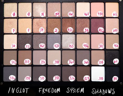 #inglot #neutraleyeshadows #makeuppalette #crueltyfree Inglot Eyeshadow Swatches, Inglot Eyeshadow, Eyeshadow Swatches, Eye Makeup Techniques, Beauty Hair Makeup, Color Corrector, Eyeshadow Palettes, Makeup Base, Makeup Techniques