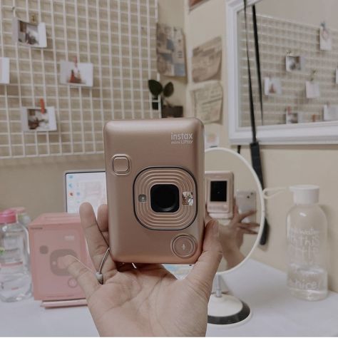 Instax Liplay Aesthetic, Instax Liplay, Warrior Aesthetic, Instant Film Camera, Polaroid Camera, Movie Camera, Instant Film, Instant Camera, Blush And Gold