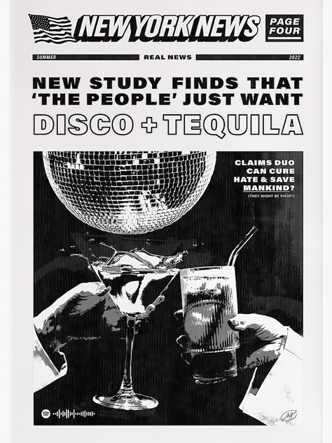 Disco + Tequila Headline Canvas Disco Tequila, Vintage Disco, Dorm Posters, Culture Club, Picture Collage Wall, Arte Sketchbook, Art Collage Wall, Picture Collage, Retro Music