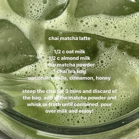 Matcha Chai Latte Recipe, Chai Matcha Latte, Matcha Girl Aesthetic, Chai Matcha, Chai Pudding, Tea Guide, Matcha Drink Recipes, Chai Tea Latte Recipe, How To Make Matcha