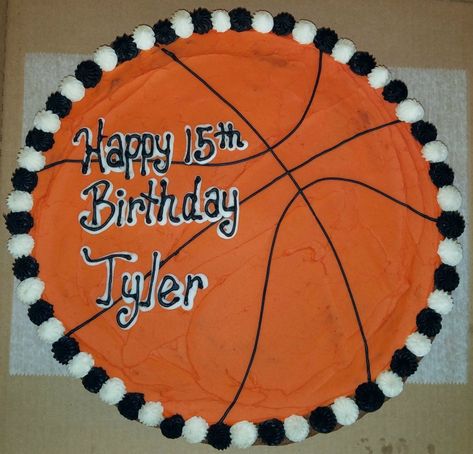 Basketball Cookie Cake, Sports Birthday Cakes, Basketball Cookies, Cookie Cake Designs, Basketball Cake, Birthday Sheet Cakes, Sports Theme Birthday, Sports Birthday Party, Cookie Cake Birthday