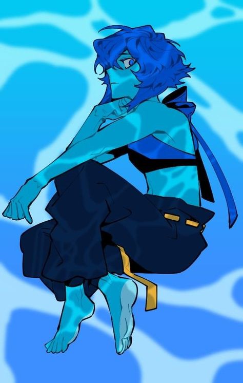 Lapis Steven Universe Fanart, Lapis Fanart, Lapis Lazuli Steven Universe, Steven Universe Lapis, Lapis And Peridot, Steven Universe Characters, Steven Universe Gem, Steven Universe Fanart, Universe Art