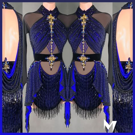 𝗠𝗜𝗖𝗛𝗔𝗘𝗟 𝗖𝗛𝗘𝗡 | Exclusively Designed Couture Latin Dress for Juhee Patel #MichaelChen #couture #latin #latindance #dress #dance #ballroomdance #dancesport… | Instagram Blue Dance Dress, Latin Costumes Dancers, Blue Stretch Dresses For Ballroom, Latin Dress Competition, Latin Dance Dresses Costumes, Black Latin Dance Dress, Ballroom Dance Outfits, Ballroom Dance Dresses Latin Samba, Latin Competition Dress