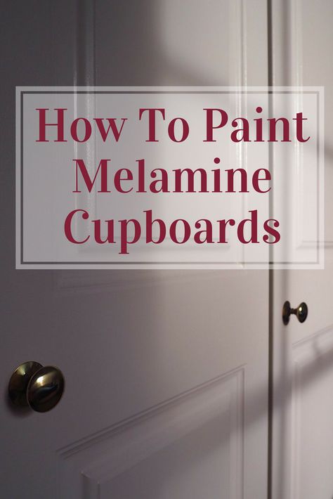 Bedroom Cupboard Doors, Painting Melamine, Cupboard Makeover, Painted Built Ins, Melamine Cabinets, Painted Wardrobe, Diy Copper, Bedroom Cupboards, Home Improvement Ideas