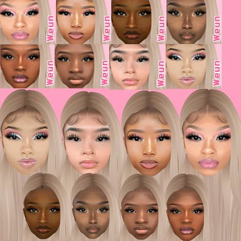 Imvu Mesh Head Ideas, Imvu Display Names Ideas, Imvu Heads Names, Imvu Mesh Head Reference, Mesh Head Imvu, Imvu Account Names, Imvu Faces Names, Imvu Heads, Imvu Outfits Ideas Cute